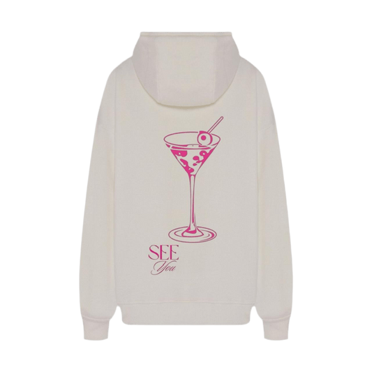 Hoodie Special Martini 🍸 OFF WHITE
