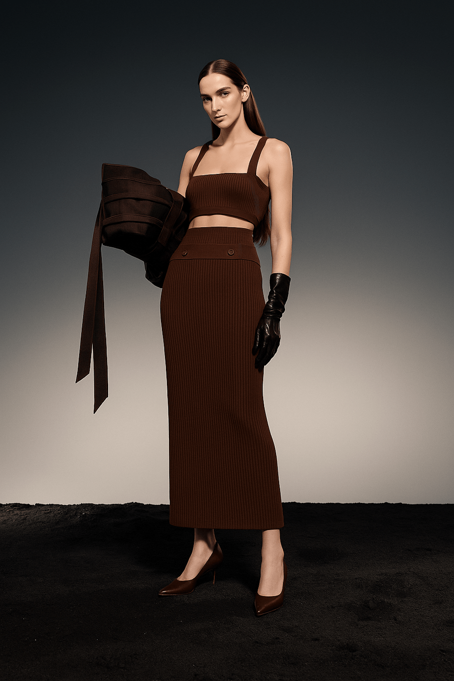 TRICOT REGINA - COFFEE